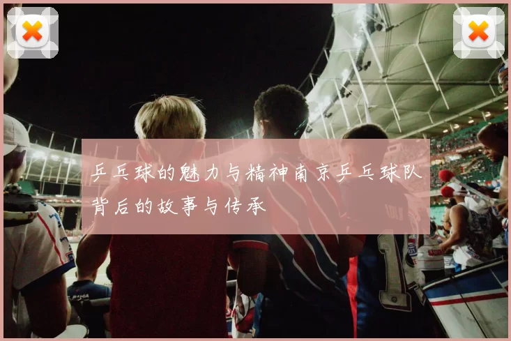 乒乓球的魅力与精神南京乒乓球队背后的故事与传承